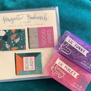 Bookmarks & cute paper clips